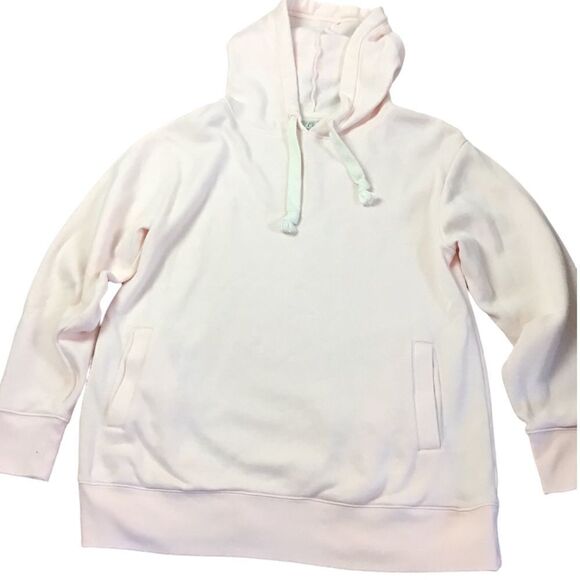 J. Crew Vintage Fleece Pale Pink Hooded Sweatshirt Size medium - Picture 1 of 6